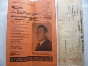 Musik im Zeitbewußtsein. Amtliche Zeitschrift der Reichsmusikerschaft. Drittes Jahr Nummer 20, 18...