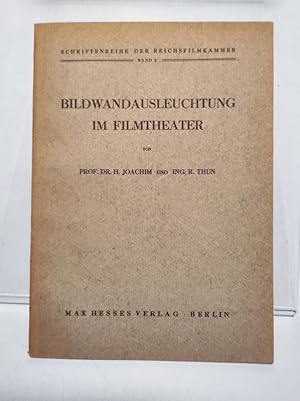 Image du vendeur pour Bildwandausleuchtung im Filmtheater. (= Schriftenreiche der Reichsfilmkammer, Bd. 2) mis en vente par Antiquariat Bookfarm