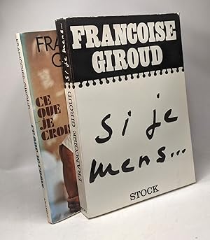 Image du vendeur pour Si je mens. (1972) + Ce que je crois (1978) - 2 livres mis en vente par crealivres