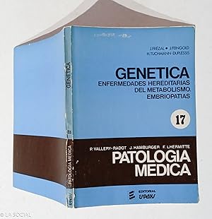 Imagen del vendedor de Gentica: enfermedades hereditarias del metabolismo. Embriopatas a la venta por La Social. Galera y Libros