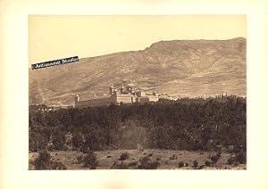 EL ESCORIAL. 48. Vista del Monasterio desde la Estacion. Originalphotographie. J. Lauret y Cia Ma...