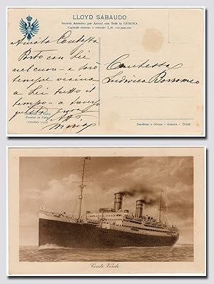 Bild des Verkufers fr Montessori, Maria (1870-1952) - Autograph postcard signed zum Verkauf von Andreas Wiemer Historical Autographs