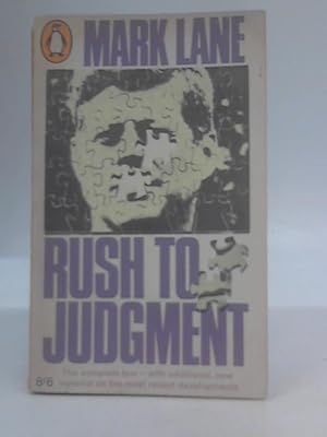 Bild des Verkufers fr Rush To Judgment zum Verkauf von World of Rare Books