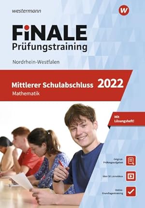 Bild des Verkufers fr FiNALE - Prfungstraining Mittlerer Schulabschluss Nordrhein-Westfalen: Mathematik 2022 Arbeitsbuch mit Lsungsheft und Lernvideos zum Verkauf von Rheinberg-Buch Andreas Meier eK