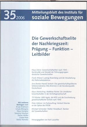 Nr. 35, 2006: Mitteilungsblatt des Instituts für soziale Bewegungen. Forschungen und Forschungsbe...