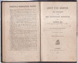 Geist und Körper. Die Theorien über ihre gegenseitigen Beziehungen. Autorisirte Ausgabe ( = Inter...