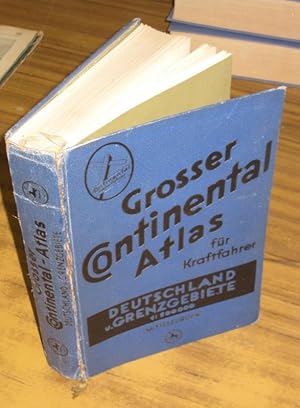 Großer Continental Atlas für Kraftfahrer. Deutschland und Grenzgebiete 1 : 500000 (Mittel-Europa).