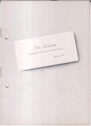 Bild des Verkufers fr Programmheft zu: Kss mich, Ktchen ! ( Kiss me , Kate ). - Spielzeit 1955 / 1956. - Eine musikalische Komdie in 17 Bildern von Samuel und Bella Spewack. - Musik und Gesangstexte: Cole Porter. - Deutsch: Gnter Neumann. - Regie: Leonard Steckel. - Musikalische Bearbeitung: Heinrich Riethmller. - Mitwirkende: Wolfgang Preiss, Hannelore Schroth, Harry Langewisch, Herta Staal, Ninowka, Maria Sebaldt, Wolfgang Neuss u. a. - zum Verkauf von Antiquariat Carl Wegner