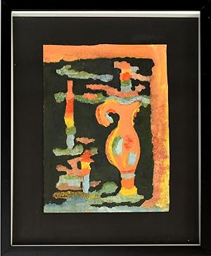 Amphora. [19]40. [Öl auf Malpappe, gerahmt / oil on cardboard, framed].