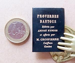 Seller image for Proverbes bantous. for sale by La Bergerie