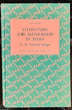 Imagen del vendedor de Literature And Authorship In India a la venta por Shore Books