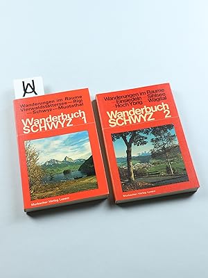 Bild des Verkufers fr Wanderbuch Schwyz. [Bde. 1 u. 2]. zum Verkauf von Antiquariat Uhlmann