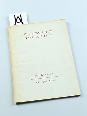 Seller image for Kunstschtze Graubndens. Ausstellung zum 75-jhrigen Bestehen des Bndner Vereins Bern. for sale by Antiquariat Uhlmann