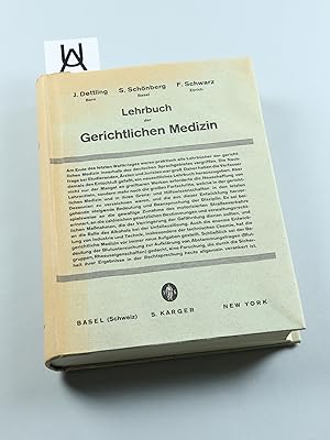 Lehrbuch der Gerichtlichen Medizin.