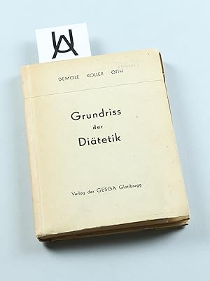 Imagen del vendedor de Grundriss der Ditetik. a la venta por Antiquariat Uhlmann