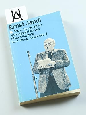 Seller image for Ernst Jandl. Texte, Daten, Bilder. for sale by Antiquariat Uhlmann