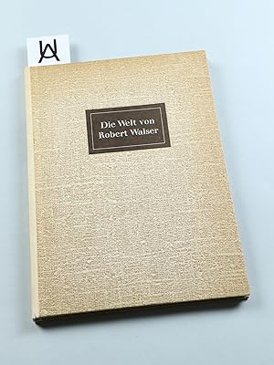 Imagen del vendedor de Die Welt von Robert Walser mit bisher unverffentllichten Studienskizzen zu den letzten Wandmalereien von Karl Walser. a la venta por Antiquariat Uhlmann