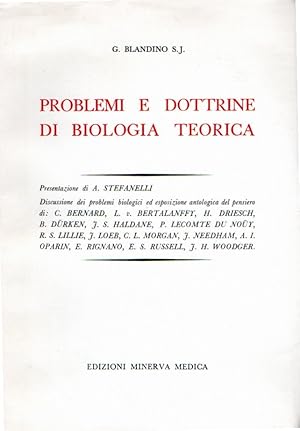 Problemi e dottrine di biologia teorica