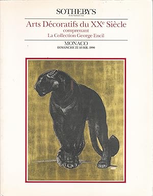Arts Decoratifs du XXe Siecle comprenant La Collection George Encil