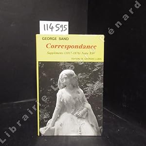 Seller image for Correspondance. Tome XXV : Supplments (1817 - 1876) for sale by Librairie-Bouquinerie Le Pre Pnard