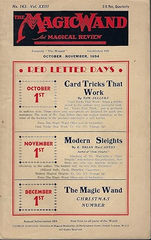 The Magic Wand and Magical Review No.163, Vol. XXIII, October - Novemberr 1934