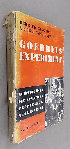 Seller image for Goebbels Experiment for sale by Baggins Book Bazaar Ltd