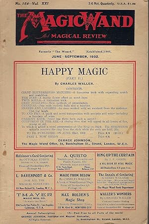 The Magic Wand and Magical Review No.154, Vol. XXI, June - September 1932