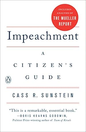 Bild des Verkufers fr Impeachment: A Citizen's Guide zum Verkauf von WeBuyBooks 2