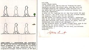 Maschienenschriftliche Briefkarte vom 8.6.1994.