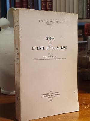 Etudes sur le livre de la sagesse