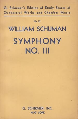 Symphony No.3 in Two Parts (Four Movements) - 4to Study Score