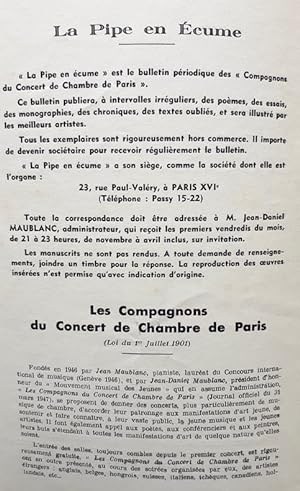 Imagen del vendedor de La pipe en cume : n21, 1953 - a la venta por Le Livre  Venir
