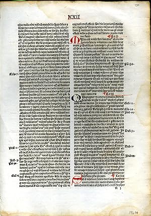 De trinitate; De civitate dei (single incunable leaf)