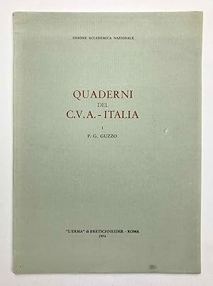 Quaderni del C.V.A. -Italia. Vol. I: Indici per provenienze e per bibliografia di H. Payne, Necro...