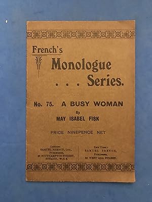 Bild des Verkufers fr A BUSY WOMAN zum Verkauf von Haddington Rare Books