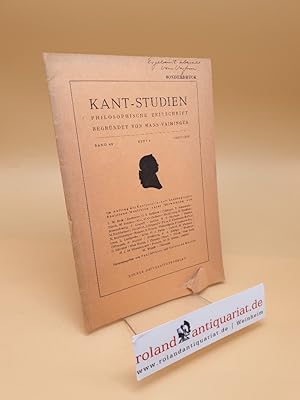 Image du vendeur pour Kant Studien ; Philosophische Zeitschrift, begrndet von Hans Vaihinger ; Band 49 Heft 4 (1957/1958) mis en vente par Roland Antiquariat UG haftungsbeschrnkt