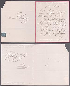 Eigenhändiger Brief mit Unterschrift / Autograph letter with signature