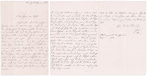 Eigenhändiger Brief mit Unterschrift von 6. Juni 1842 / Autograph letter with signature