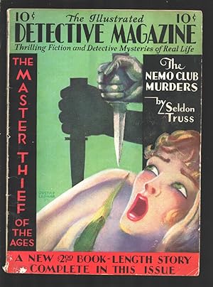 Illustrated Detective Magazine #2 1930-2nd issue-Gustaff Lednat cover-Edgar Wallace -Arthur A. Re...