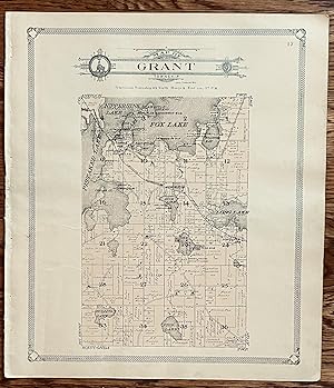 Map of Grant Township Lake County Illinois Standard Atlas