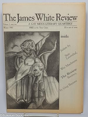 Bild des Verkufers fr The James White Review: a gay men's literary quarterly; vol. 2, #2, Winter, 1985: Fiction by Stan Leventhal & Wes Muchmore zum Verkauf von Bolerium Books Inc.