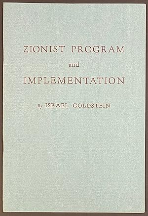 Zionist program and implementation. Presidential message to the 48th Annual Convention of the Zio...