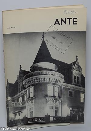 Imagen del vendedor de Ante: vol. 2, #2, Spring 1966 a la venta por Bolerium Books Inc.
