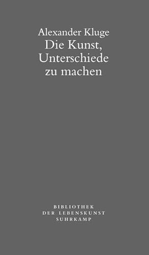 Imagen del vendedor de Die Kunst, Unterschiede zu machen a la venta por BuchWeltWeit Ludwig Meier e.K.