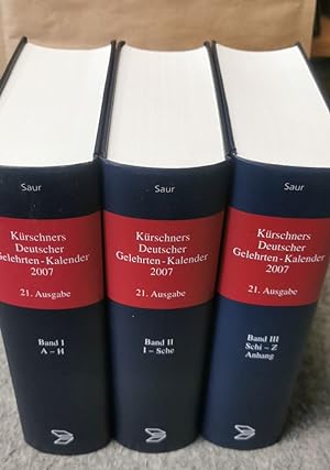 Bild des Verkufers fr Krschners Deutscher Gelehrten-Kalender: 2007 zum Verkauf von buchlando-buchankauf