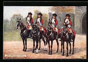 Postcard The British Army, James I 3rd Hussars 1603-25