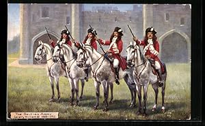 Postcard The British Army, Cavalry William III. 1689-1702