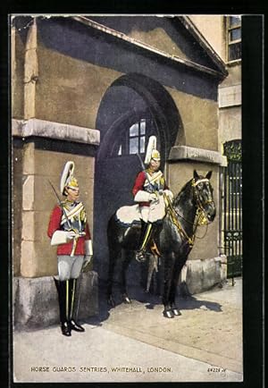 Künstler-Postcard London, Horse Guards Sentries at Whitehall