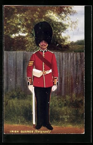 Künstler-Postcard Irish Guards, Sergeant