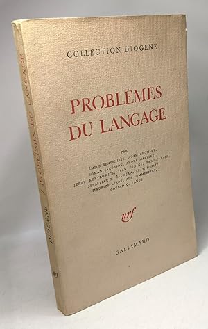 Seller image for Problmes de langage / Collection Diogne (divers auteurs) for sale by crealivres